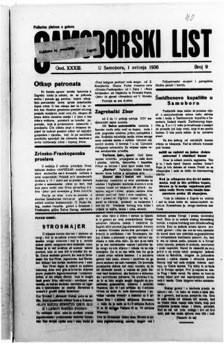 Samoborski list 1936/9