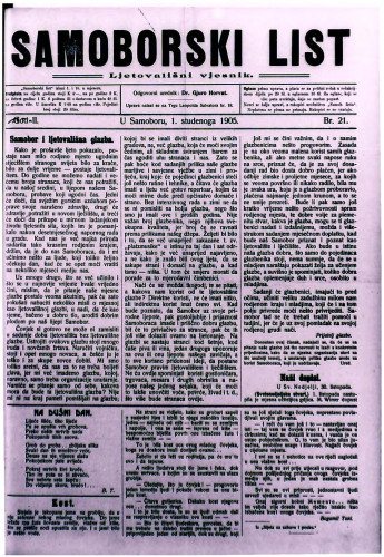 Samoborski list 1905/21