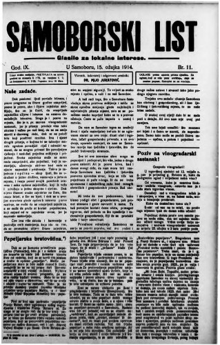 Samoborski list 1914/11