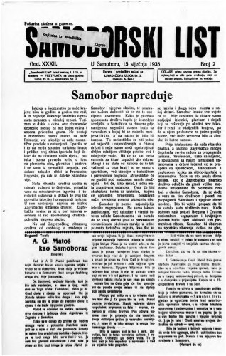 Samoborski list 1935/2