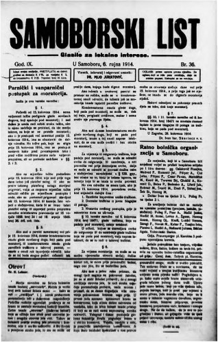 Samoborski list 1914/36