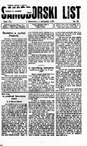 Samoborski list 1923/19