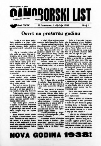 Samoborski list 1938/1