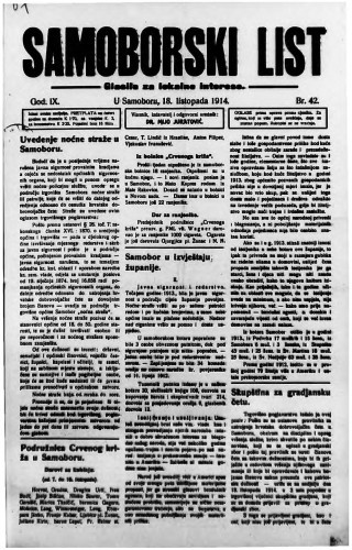Samoborski list 1914/42