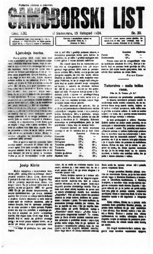 Samoborski list 1924/20