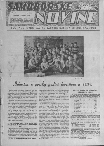 Samoborske novine 1959