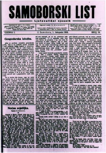 Samoborski list 1906/19