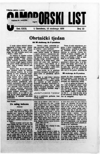 Samoborski list 1936/22