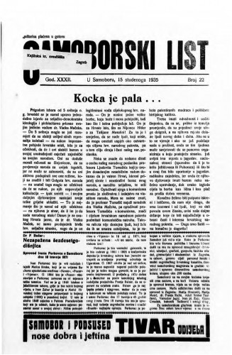Samoborski list 1935/22