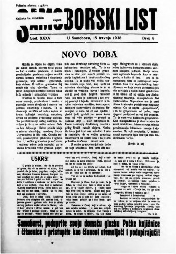 Samoborski list 1938/8