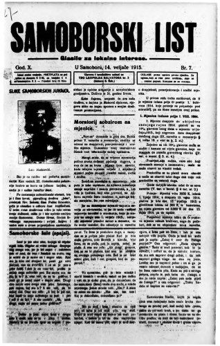 Samoborski list 1915/7