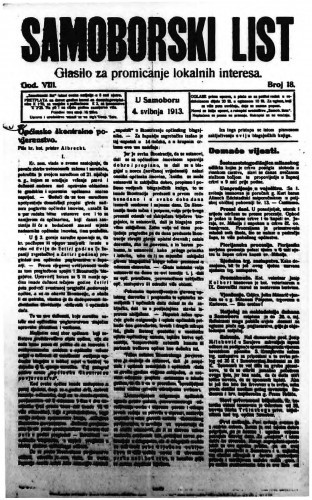 Samoborski list 1913/18