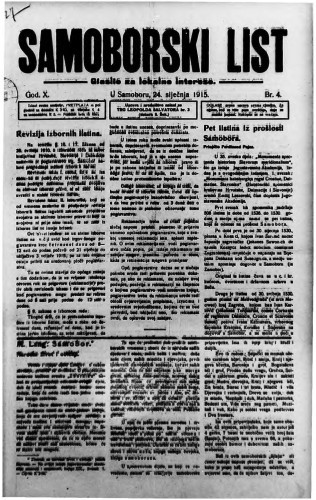 Samoborski list 1915/4