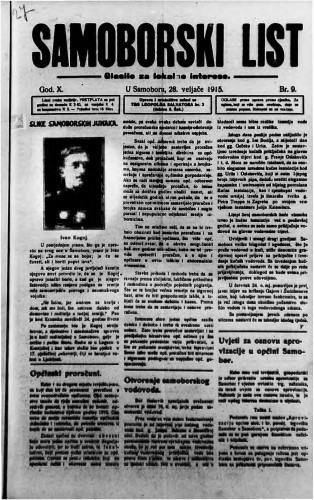 Samoborski list 1915/9