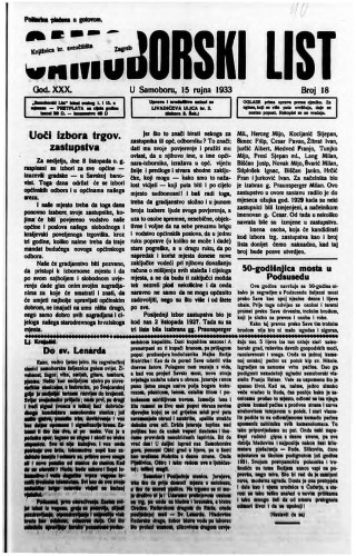 Samoborski list 1933/18