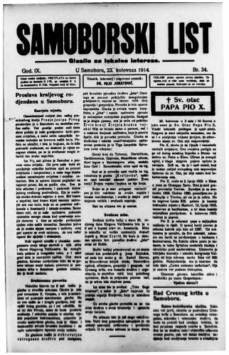 Samoborski list 1914/34