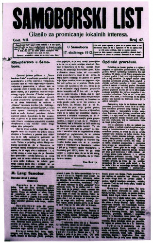 Samoborski list 1912/47