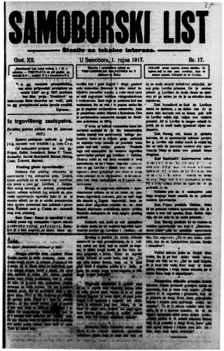 Samoborski list 1917/16