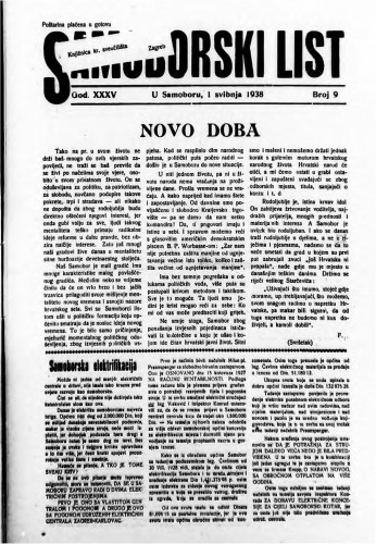 Samoborski list 1938/9