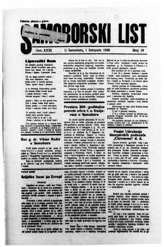 Samoborski list 1936/19