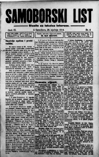 Samoborski list 1914/4