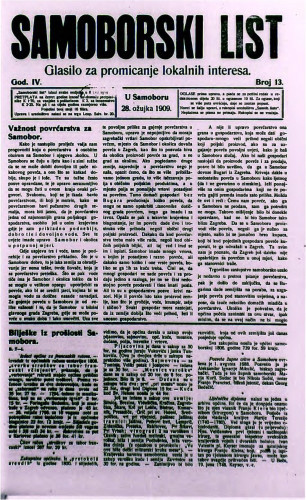 Samoborski list 1909/13
