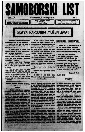 Samoborski list 1919/9