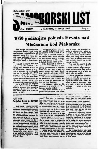 Samoborski list 1937/8