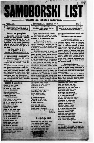 Samoborski list 1917/1